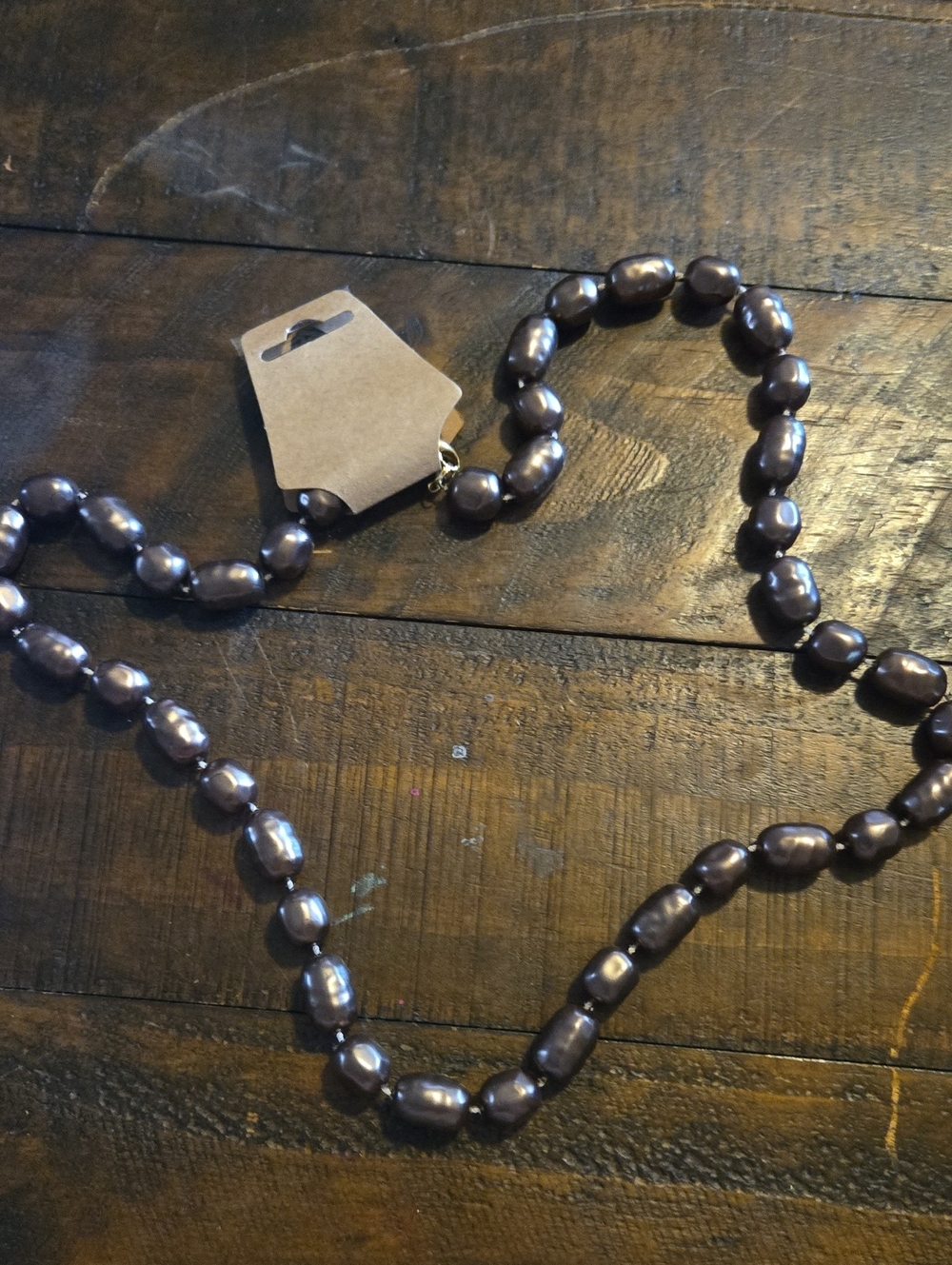 Metallic Beaded Necklace
